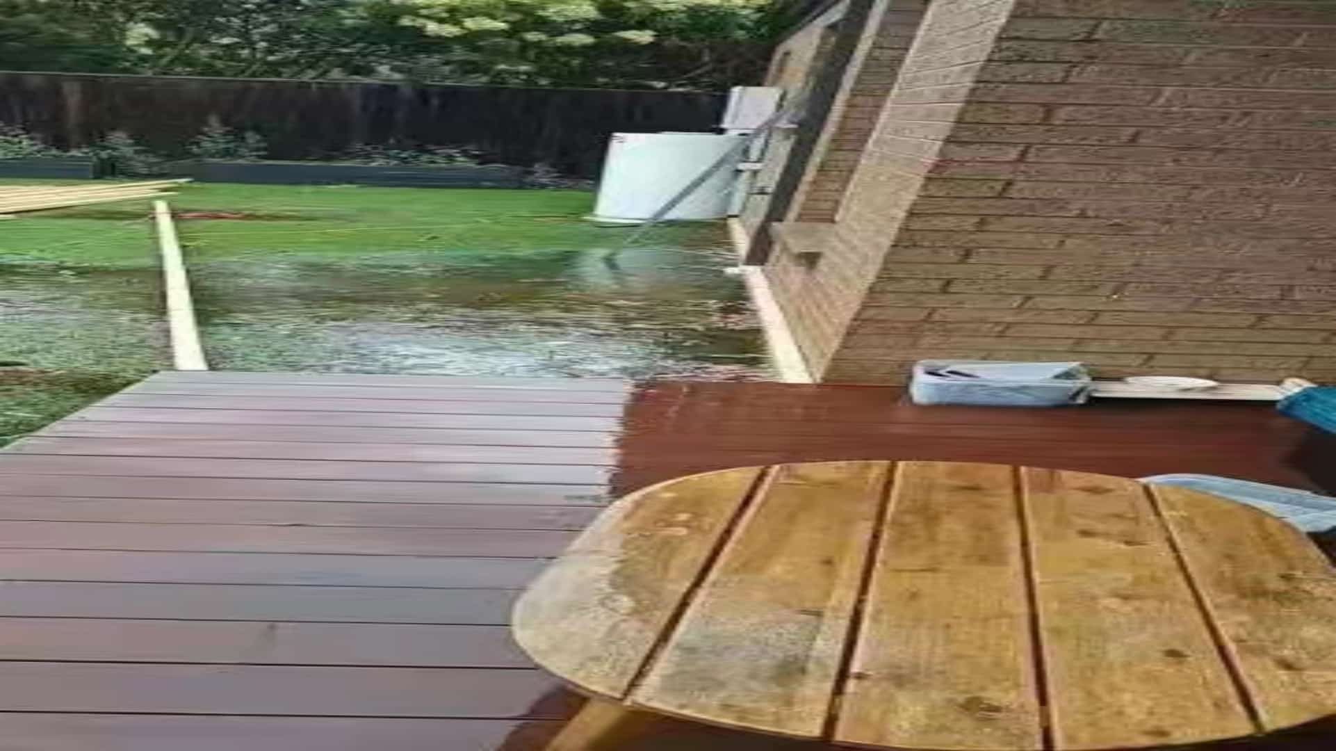 Patio with Black Composite Decking, Point Cook January 2022 Composite